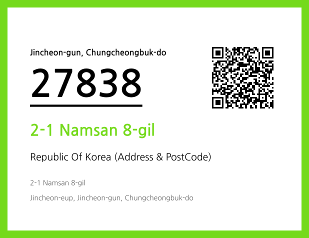 CC BY 4.0 Address and Postal Code QR Code Image (CC BY 4.0)