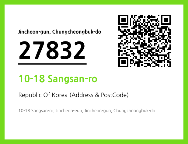 Address and Postal Code QR Code Image (CC BY 4.0)