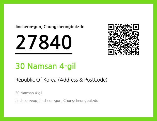 Address and Postal Code QR Code Image (CC BY 4.0)
