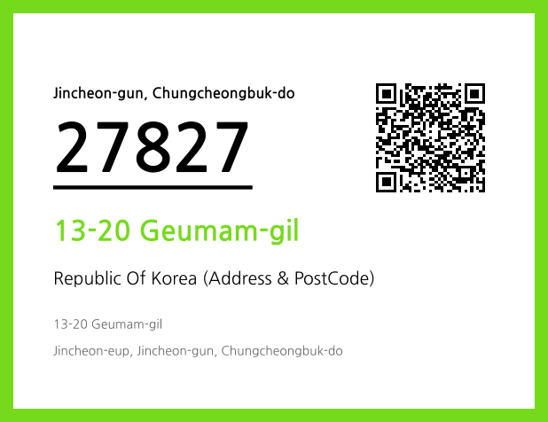 Address and Postal Code QR Code Image (CC BY 4.0)