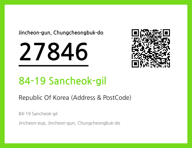 Address and Postal Code QR Code Image (CC BY 4.0)
