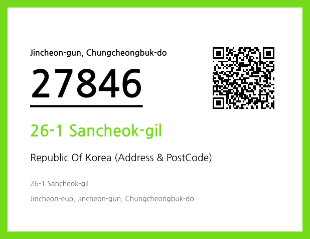 Address and Postal Code QR Code Image (CC BY 4.0)
