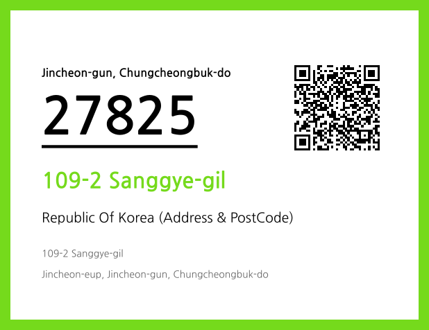 Address and Postal Code QR Code Image (CC BY 4.0)