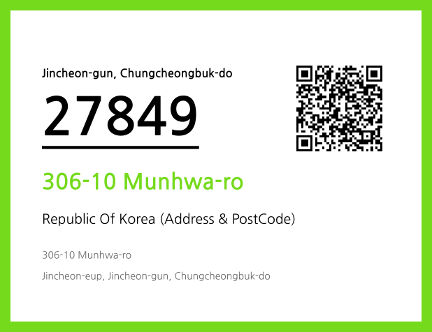 Address and Postal Code QR Code Image (CC BY 4.0)
