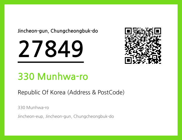 Address and Postal Code QR Code Image (CC BY 4.0)