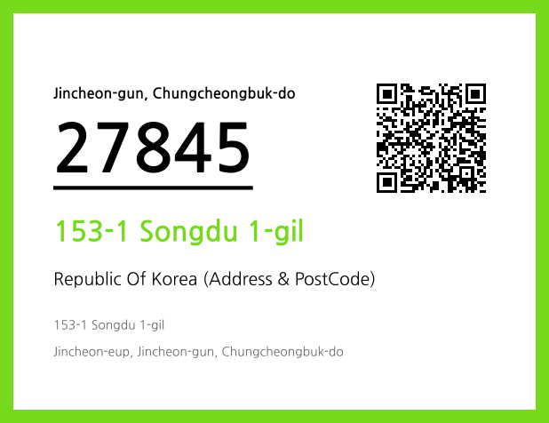 Address and Postal Code QR Code Image (CC BY 4.0)