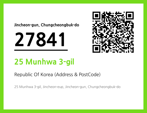 Address and Postal Code QR Code Image (CC BY 4.0)