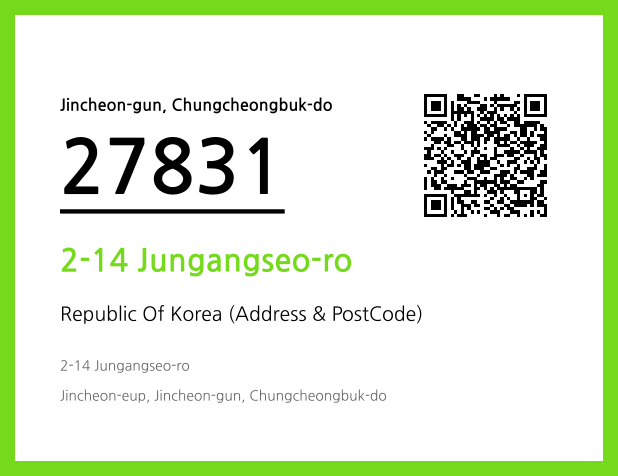 Address and Postal Code QR Code Image (CC BY 4.0)