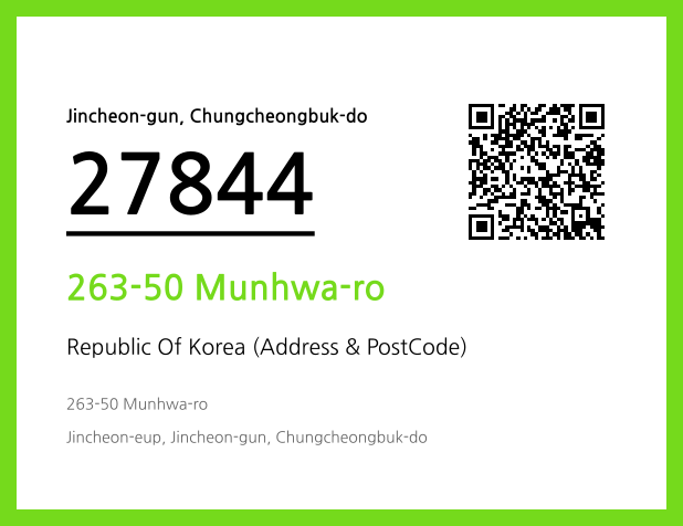 CC BY 4.0 Address and Postal Code QR Code Image (CC BY 4.0)