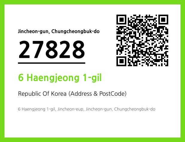 Address and Postal Code QR Code Image (CC BY 4.0)