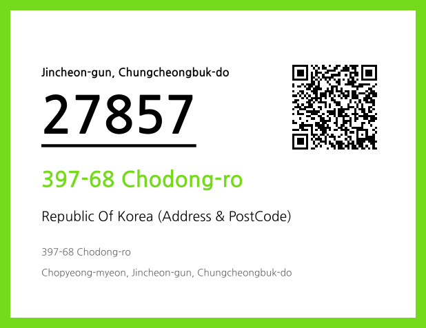 Address and Postal Code QR Code Image (CC BY 4.0)