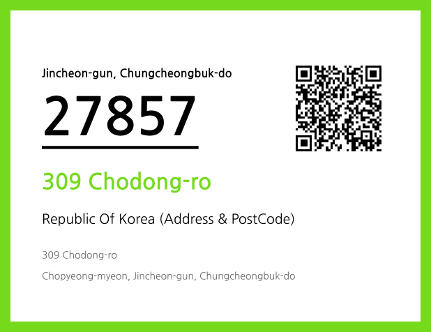 Address and Postal Code QR Code Image (CC BY 4.0)