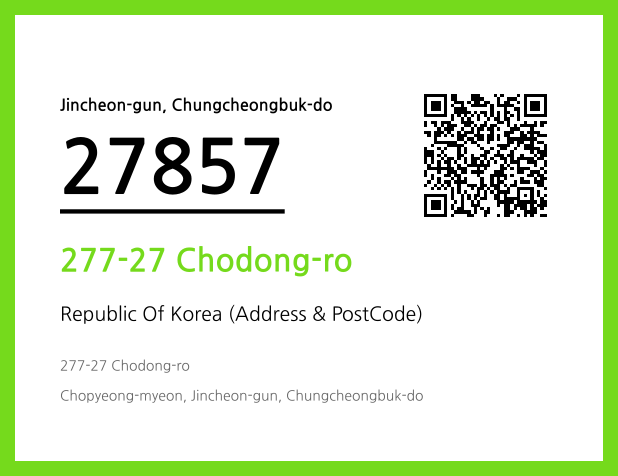 Address and Postal Code QR Code Image (CC BY 4.0)