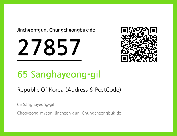 Address and Postal Code QR Code Image (CC BY 4.0)