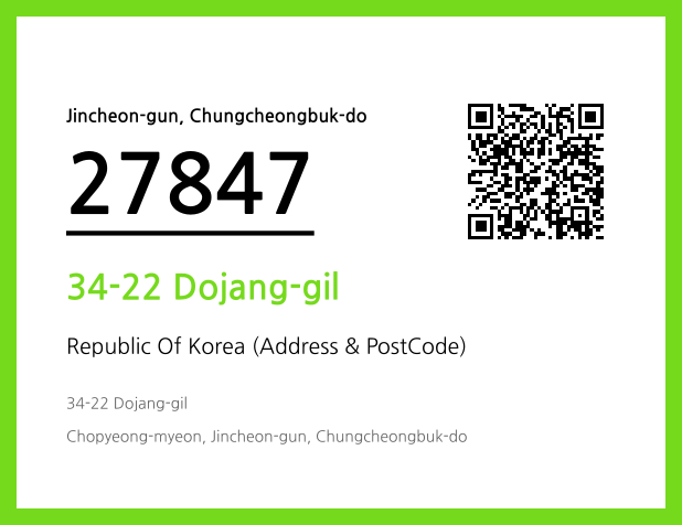 Address and Postal Code QR Code Image (CC BY 4.0)