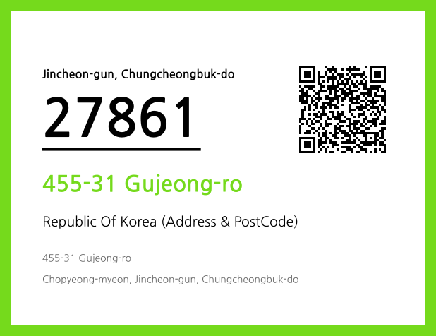 CC BY 4.0 Address and Postal Code QR Code Image (CC BY 4.0)