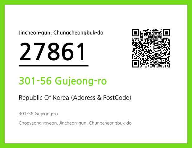 Address and Postal Code QR Code Image (CC BY 4.0)