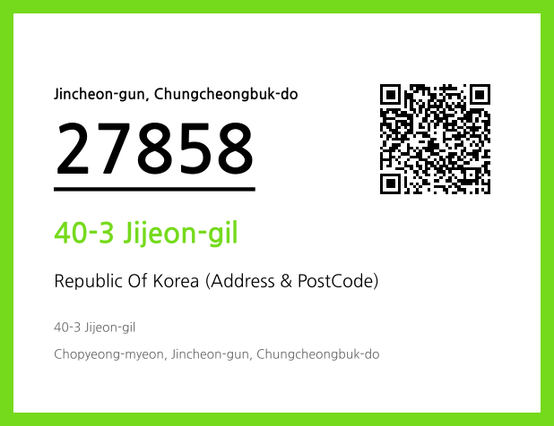 CC BY 4.0 Address and Postal Code QR Code Image (CC BY 4.0)