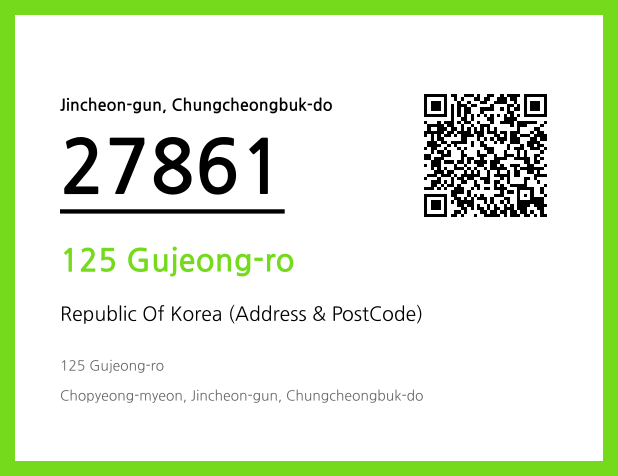 Address and Postal Code QR Code Image (CC BY 4.0)