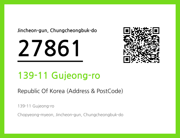 Address and Postal Code QR Code Image (CC BY 4.0)