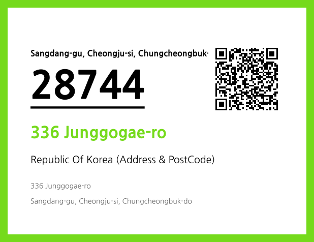 Address and Postal Code QR Code Image (CC BY 4.0)
