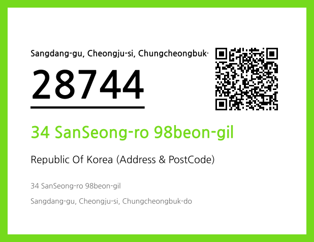Address and Postal Code QR Code Image (CC BY 4.0)