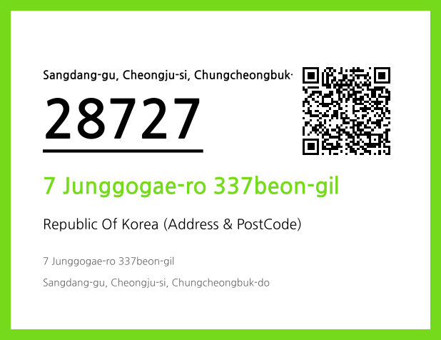 Address and Postal Code QR Code Image (CC BY 4.0)