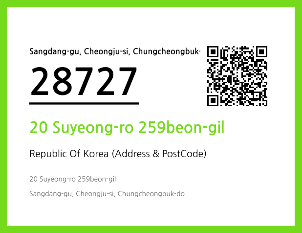Address and Postal Code QR Code Image (CC BY 4.0)