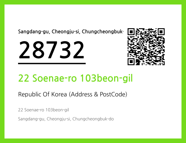 Address and Postal Code QR Code Image (CC BY 4.0)