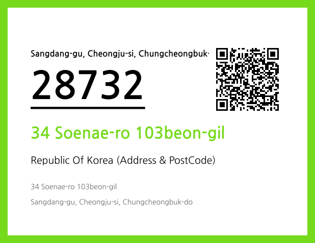 Address and Postal Code QR Code Image (CC BY 4.0)