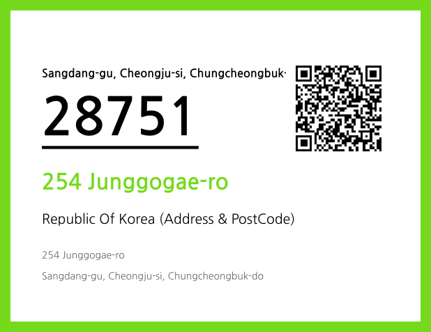 Address and Postal Code QR Code Image (CC BY 4.0)