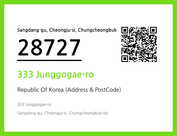 Address and Postal Code QR Code Image (CC BY 4.0)