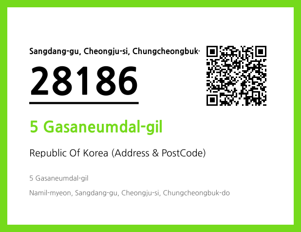 Address and Postal Code QR Code Image (CC BY 4.0)