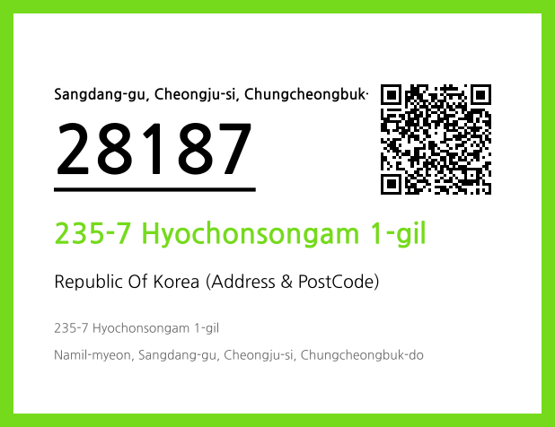 Address and Postal Code QR Code Image (CC BY 4.0)
