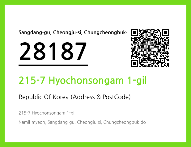 Address and Postal Code QR Code Image (CC BY 4.0)