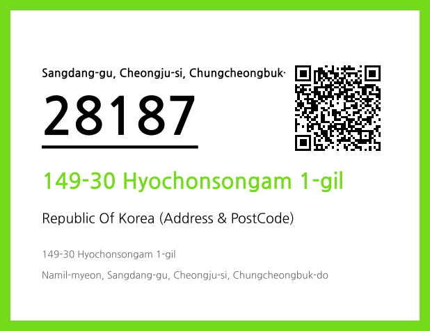 Address and Postal Code QR Code Image (CC BY 4.0)