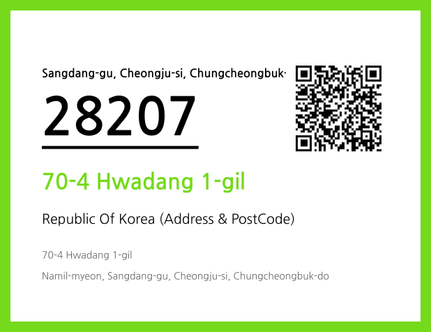Address and Postal Code QR Code Image (CC BY 4.0)