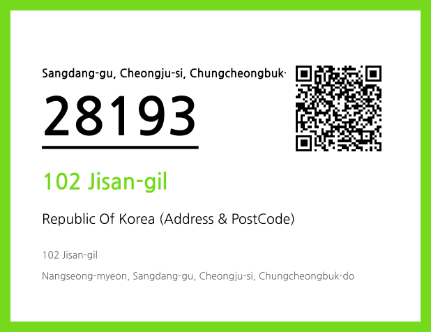 Address and Postal Code QR Code Image (CC BY 4.0)