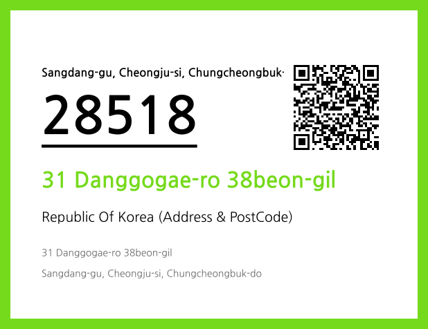 Address and Postal Code QR Code Image (CC BY 4.0)