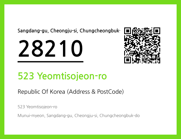 Address and Postal Code QR Code Image (CC BY 4.0)