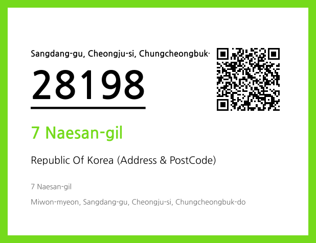 CC BY 4.0 Address and Postal Code QR Code Image (CC BY 4.0)