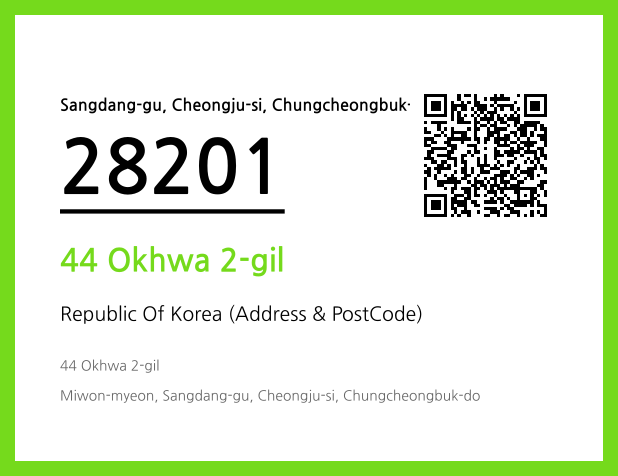 Address and Postal Code QR Code Image (CC BY 4.0)
