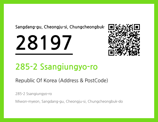 CC BY 4.0 Address and Postal Code QR Code Image (CC BY 4.0)