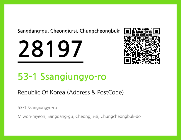 CC BY 4.0 Address and Postal Code QR Code Image (CC BY 4.0)