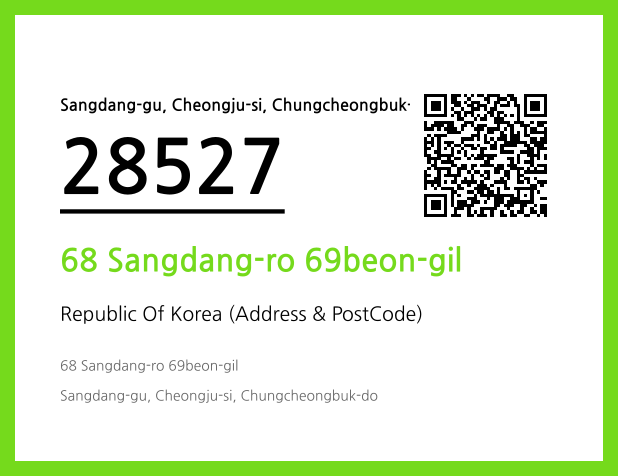 CC BY 4.0 Address and Postal Code QR Code Image (CC BY 4.0)