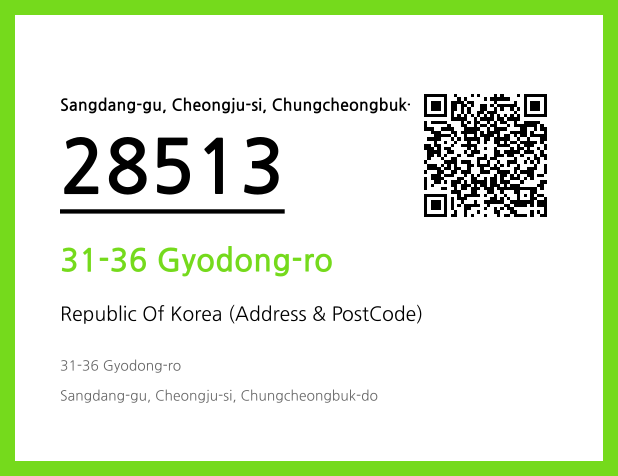 Address and Postal Code QR Code Image (CC BY 4.0)