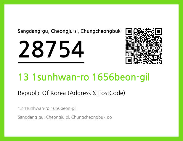 CC BY 4.0 Address and Postal Code QR Code Image (CC BY 4.0)