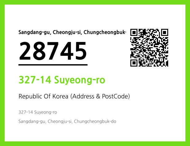 Address and Postal Code QR Code Image (CC BY 4.0)