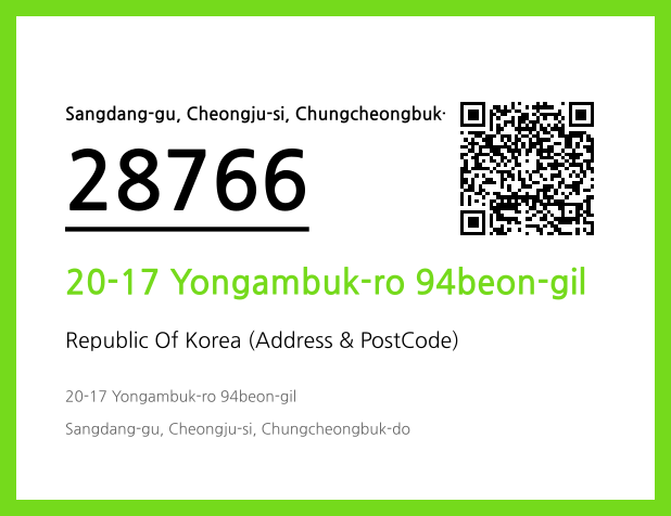 Address and Postal Code QR Code Image (CC BY 4.0)