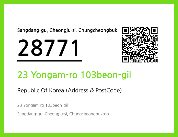 Address and Postal Code QR Code Image (CC BY 4.0)